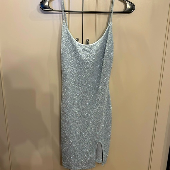 NWT windsor Seafoam blue sparkly dress! Holiday! - Picture 3 of 7